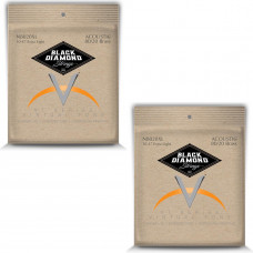 Black Diamond Guitar Strings 2-Pack Acoustic Extra Light Brass Wound 10-47