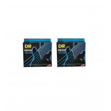 DR Guitar Strings 2 Pack Electric Neon Blue 09-46 Light Tops - Heavy Bottoms
