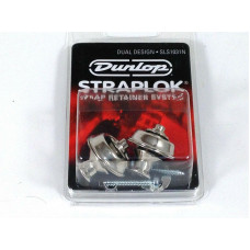 Dunlop Strap Locks - Guitar - Dual Design Strap Retainer System Nickel